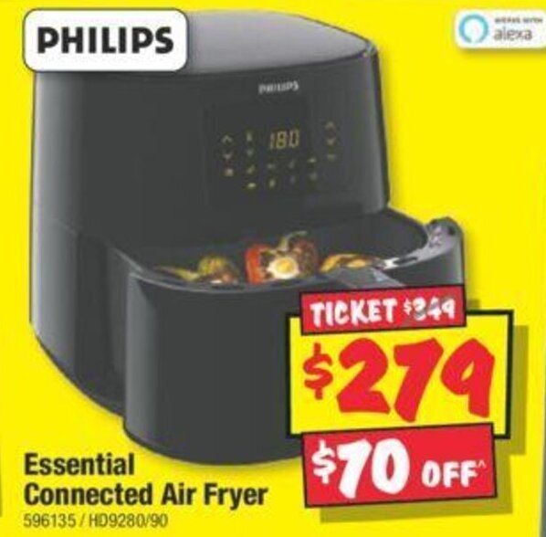 Essential Connected Air Fryer offer at JB HiFi