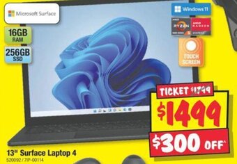 JB Hi-Fi 13" Surface Laptop 4 offer