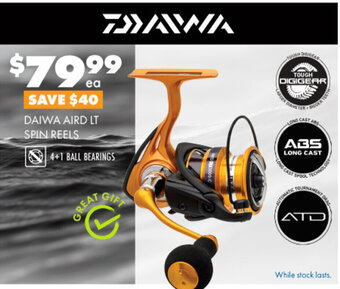 BCF DAIWA AIRD LT SPIN REELS offer
