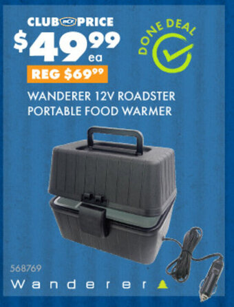 WANDERER 12V ROADSTER PORTABLE FOOD WARMER