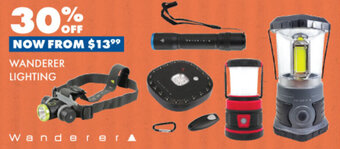 BCF WANDERER LIGHTING offer