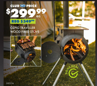 BCF OZPIG TRAVELLER WOOD FIRED STOVE offer