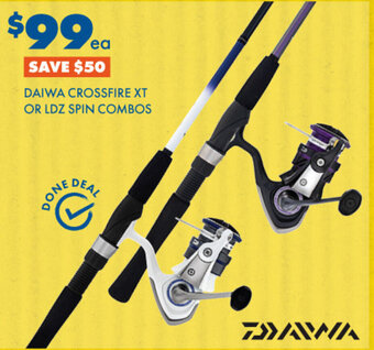BCF DAIWA LAGUNA XT SPIN COMBOS offer