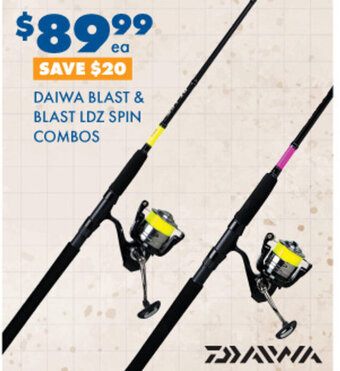 BCF DAIWA BLAST & BLAST LDZ SPIN COMBOS offer