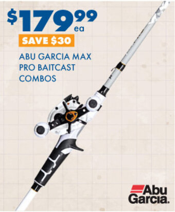 BCF ABU GARCIA MAX PRO BAITCAST COMBOS offer