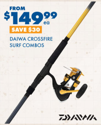BCF DAIWA CROSSFIRE SURF COMBOS offer