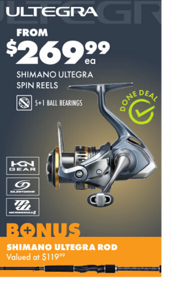 BCF SHIMANO ULTEGRA SPIN REELS offer