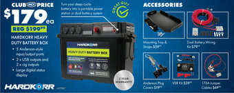 BCF HARDKORR HEAVY DUTY BATTERY HARDKORR HEAVY DUTY BATTERY BOX offer