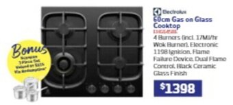 Retravision 60cm Gas on Glass Cooktop offer