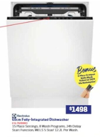 Retravision 60cm Fully-Integrated Dishwasher offer