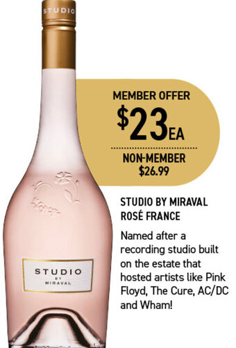 Dan Murphy's STUDIO BY MIRAVAL ROSÉ FRANCE offer