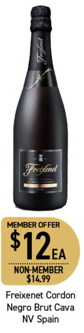 Dan Murphy's Freixenet Cordon Negro Brut Cava NV Spain offer