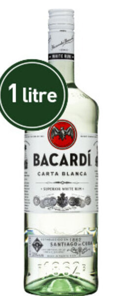 Dan Murphy's Bacardi Carta Blanca Superior White Rum 1L offer