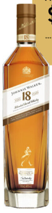 Dan Murphy's JOHNNIE WALKER 18 YEAR OLD  BLENDED SCOTCH WHISKY 700ML offer