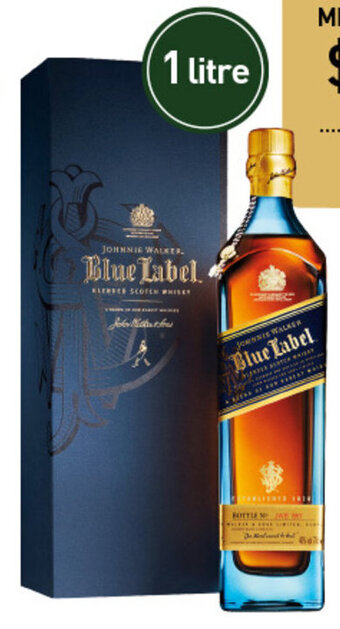 Dan Murphy's JOHNNIE WALKER BLUE LABEL BLENDED SCOTCH WHISKY 1L offer