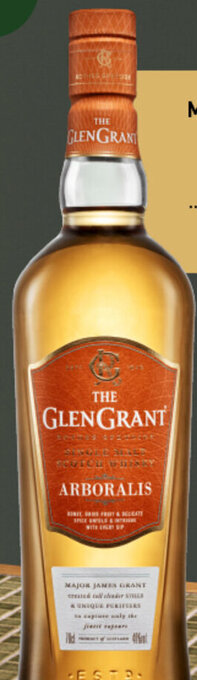 THE GLEN GRANT ARBORALIS SINGLE MALT SCOTCH WHISKY 700ML