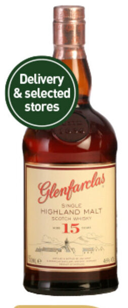 Dan Murphy's Glenfarclas 15 Year Old Single Malt Scotch Whisky 700mL offer
