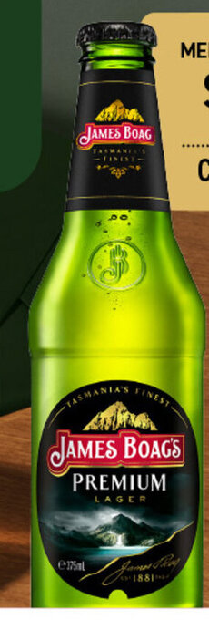 Dan Murphy's JAMES BOAG'S PREMIUM LAGER 375ML BOTTLES offer