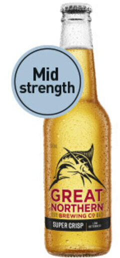 Great Northern Brewing Company Super Crisp Lager 330mL Bottles