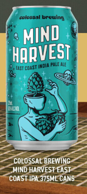 Dan Murphy's COLOSSAL BREWING MIND HARVEST EAST COAST IPA 375ML CANS offer