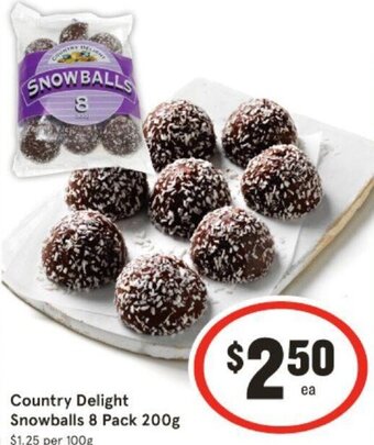 IGA Country Delight Snowballs 8 Pack 200g offer