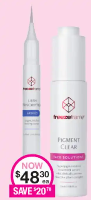 Freezeframe Lashes and Pigment Clear