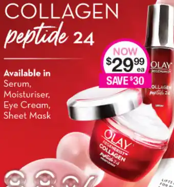 Priceline Olay Collagen Peptide 24 Moisturiser offer
