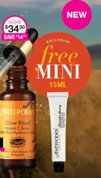 Priceline Antipodes Glow Ritual Vitamin C Serum offer