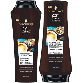 Woolworths Schwarzkopf extra care shampoo or conditioner 400ml offer