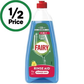 Woolworths Fairy power dry rinse aid 360ml offer
