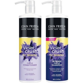 Woolworths John frieda violet crush intense purple toning shampoo or conditioner 475ml offer