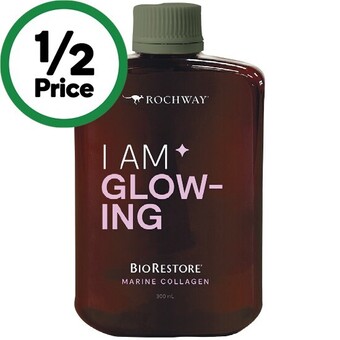 Rochway i am glowing biorestore marine collagen 300ml~