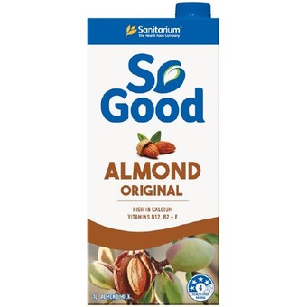 Woolworths Sanitarium so good almond milk 1 litre offer
