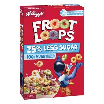 Woolworths Kellogg’s froot loops 25% less sugar 265g offer