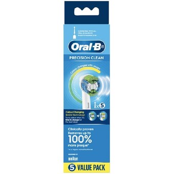 Woolworths Oral-b precision clean replacement brush heads pk 5 offer