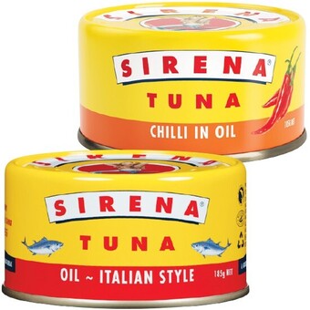 Woolworths Sirena tuna 185g offer