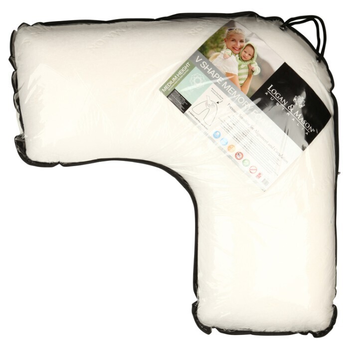 Logan & mason vshape memory foam pillow offer at Spotlight