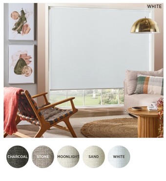 Spotlight Rylee blockout roller blinds offer