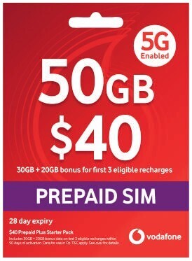 Coles Vodafone $40 prepaid starter pack offer
