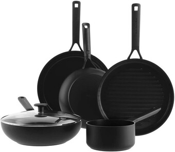 Myer Kitchenaid 5pc classic forged aluminium cookware set offer