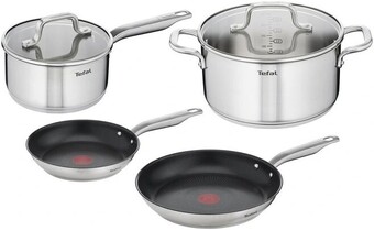 Myer Tefal 4pc virtuoso induction stainless steel cookware set offer