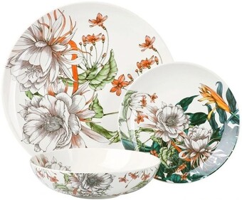 Myer Maxwell & williams 12pc the blck pen night garden coupe dinner set in flower offer