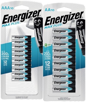 IGA Energizer max plus aa or aaa batteries 10 pack offer