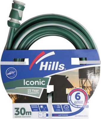 SuperCheap Auto Hills iconic garden hose 12mm x 30m offer