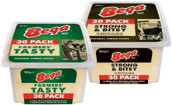 IGA Bega cheese slices 500g selected varieties offer