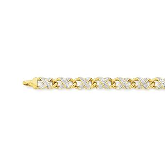 Angus & Coote 9ct gold diamond infinity bracelet offer