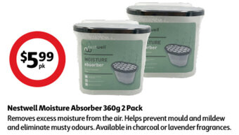Coles Nestwell Moisture Absorber 360g 2 Pack offer