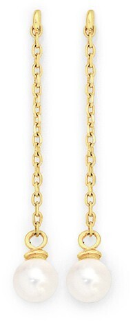Goldmark 9ct gold cultured freshwater pearl earrings offer