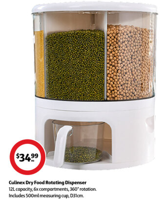 Coles Culinex Dry Food Rotating Dispenser offer
