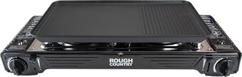 Autobarn Rough country twin burner butane stove with plate offer